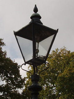 A gas lamp in Hyde Park