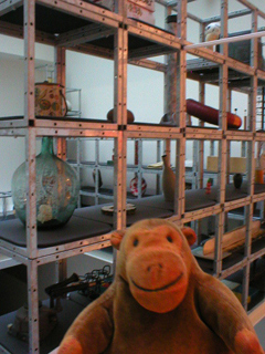 Mr Monkey looking at the Periodic Table