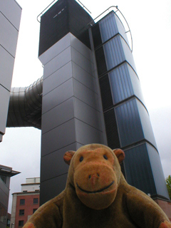 Mr Monkey looking at the Plant Tower