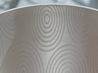 The patterned interior of a patterned bowl by Mary Ann Simmons