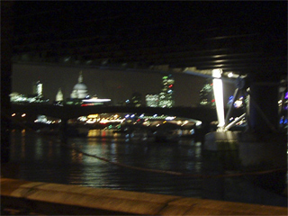 St. Pauls seen from under the Hungerford bridges