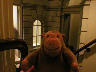 Mr Monkey in the basement of the Courtauld Gallery
