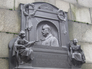 The memorial to W.S. Gilbert on the Embankment