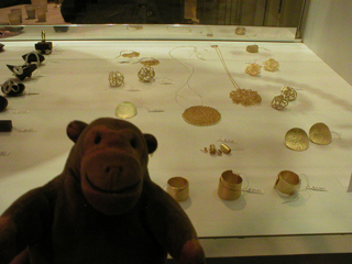 Mr Monkey looking at jewelery by Noa Goren-Amir