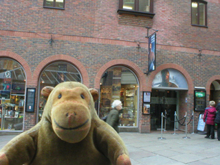 Mr Monkey outside the Jorvik Viking Centre