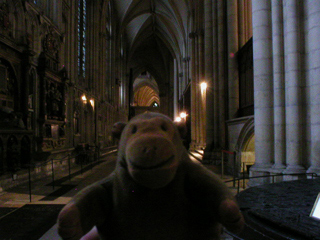 Mr Monkey in the South Quire Aisle