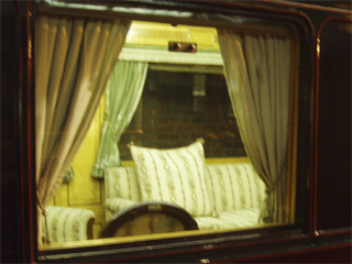 A view into George VI's carriage