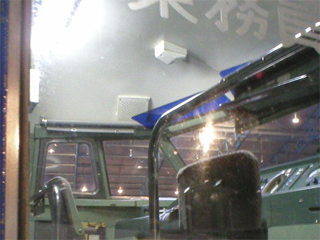 A view into the driver's cab of the Bullet Train