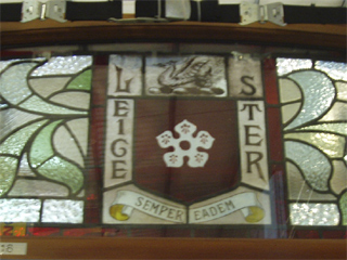 Stained glass windows in the Warehouse