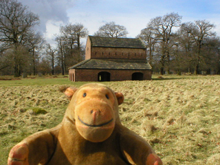 Mr Monkey looking at the deer barn