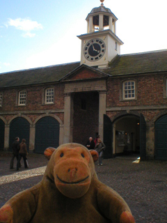 Mr Monkey looking at the stable block