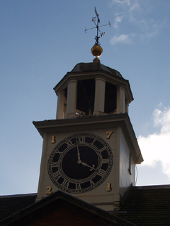 The face of the Dunham Massey clock