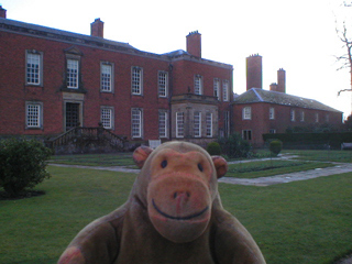 Mr Monkey looking at the north front of the house