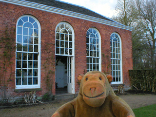 Mr Monkey looking at the Orangery