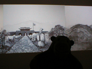Mr Monkey watching Qiu Anxiong's animation