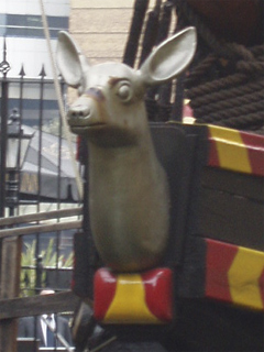 The figurehead of the Golden Hinde