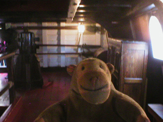 Mr Monkey looking around the armoury 