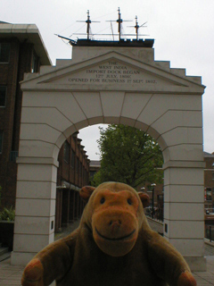 Mr Monkey looking at Leo Stevenson's Hibbert Gate