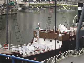 The S.S. Robin viewed from above