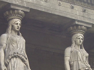 Two of the St Pancras church caryatids