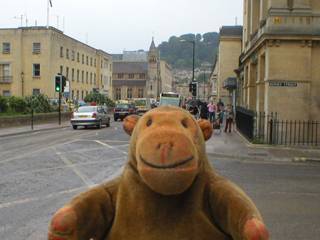 Mr Monkey looking back along Manvers Street