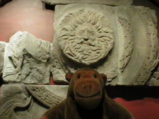 Mr Monkey looking at the so-called Gorgon face
