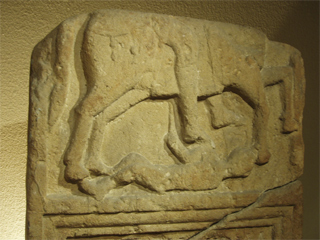 The legs and horse of Lucius Vitellius Tancinus