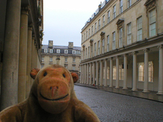 Mr Monkey looking down Bath Street