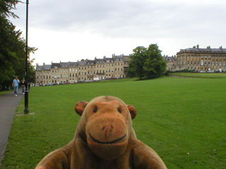 Mr Monkey looking towards Marlborough Buildings