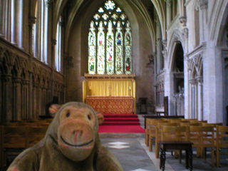 Mr Monkey around the Elder Lady Chapel