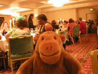 Mr Monkey at the Gala Dinner