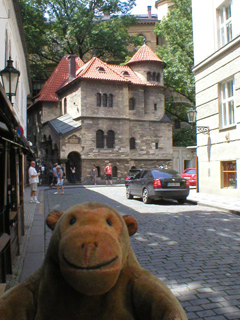 Mr Monkey looking at the Ceremonial Hall