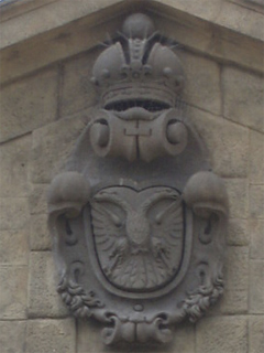 The Hapsburg eagle on the Leopold Gate