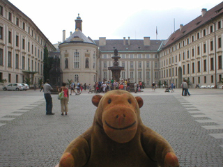 Mr Monkey looking around the Second Courtyard