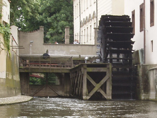 The waterwheel on the Čertovka