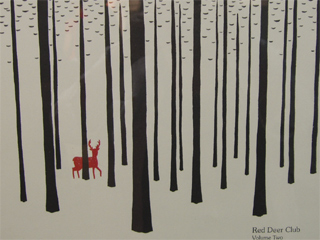 Red Deer Club artwork: a red deer in a forest
