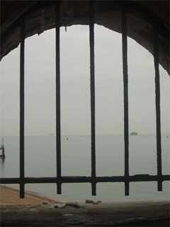 The Solent seen from the battery next to the Round Tower