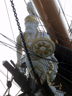 The figurehead of HMS Warrior