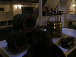 Mr Monkey looking around the Rum Room