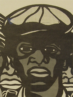 A face from the REVOLUTION IN OUR LIFETIME poster