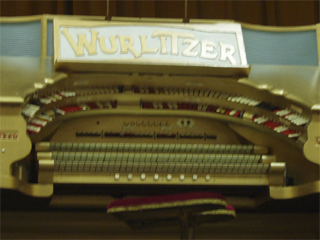 The keyboards of the Musical Museum's Wurlitzer organ