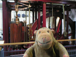 Mr Monkey looking at the Dancer's End engine