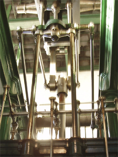 The beam of the Maudslay engine seen from below