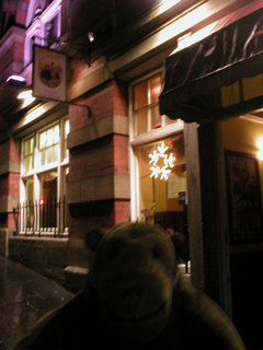 Mr Monkey outside El Torero