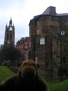 Mr Monkey looking at the Black Gate