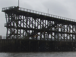 The down river end of the Dunston staithes