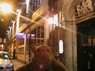 Mr Monkey outside Sabatinis