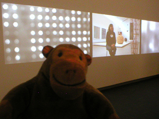 Mr Monkey watching the Ways of Seeing video