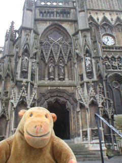 Mr Monkey looking at the North Porch