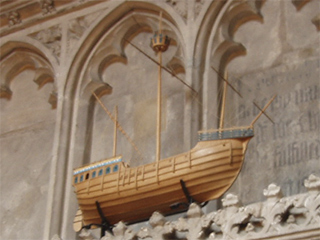 The model of the Matthew above the north door
